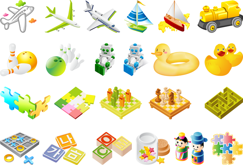 The Third Children Toys Vector The Third Children Toys Vector