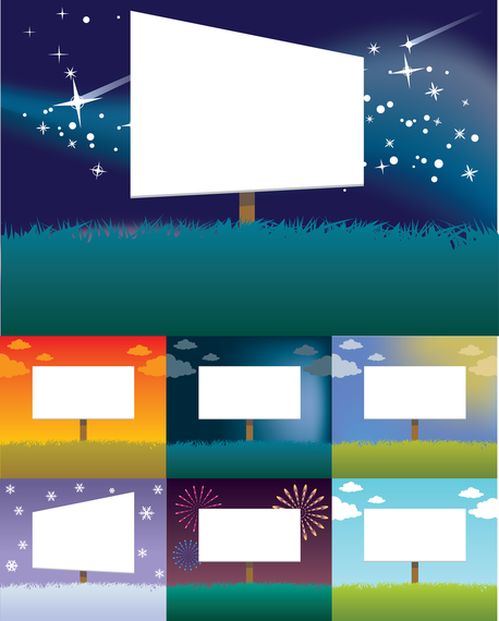 Vector Colorful Billboards Vector Colorful Billboards