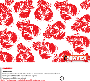 Vector de cangrejo picante