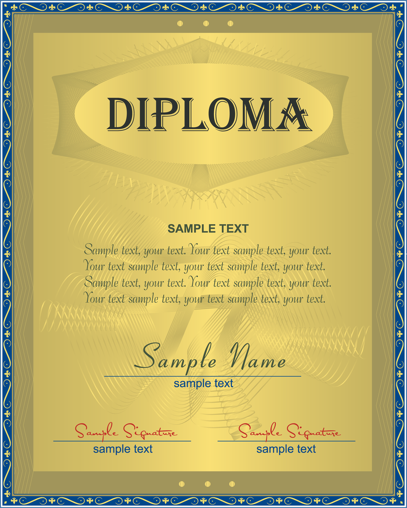 Certificado de três vetores
