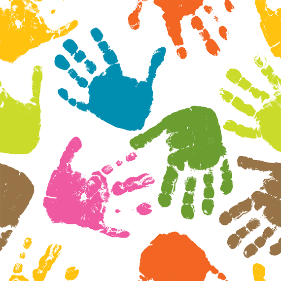 Lip Handprint Footprint Vector Lip Handprint Footprint Vector