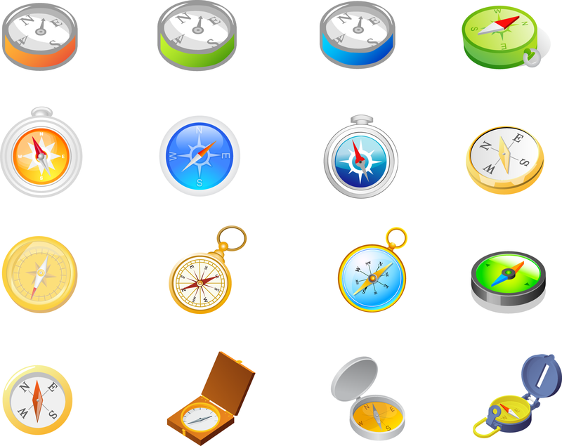 Kompass-Icon-Set