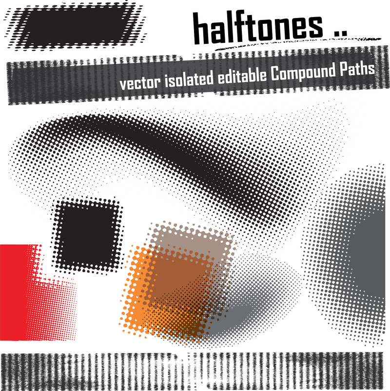 Effects Of Various Fine Brush 04 Vector - Vector download