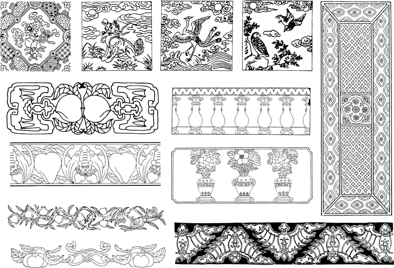 China Twentyfive Classical Vector China Twentyfive Classical Vector