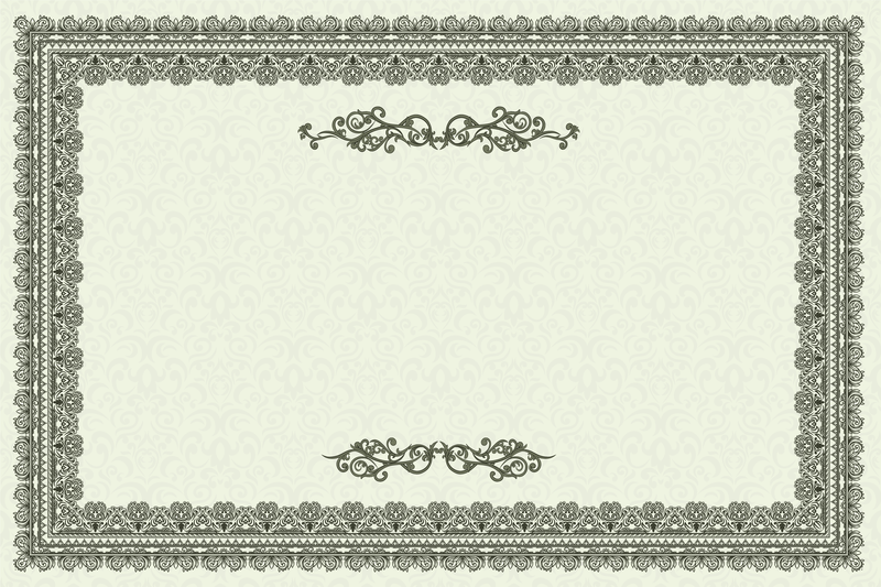 Exquisite European Certificate Template 01 Vector Exquisite European Certificate Template 01 Vector