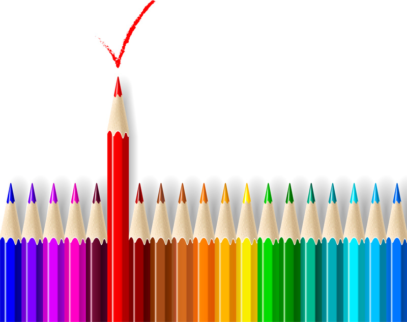 Vectores de lápices de colores