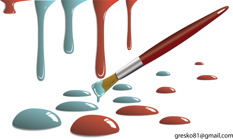 Paint Drops Illustration - Vector download