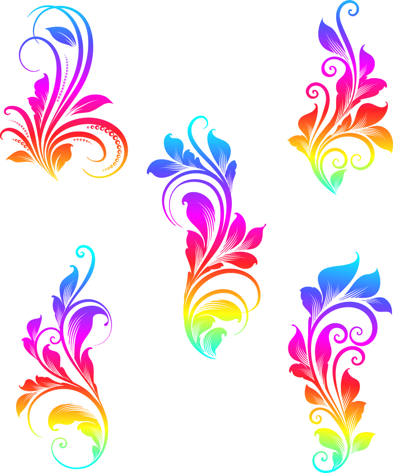 Download Colorful Swirls Vector Graphics - Vector download