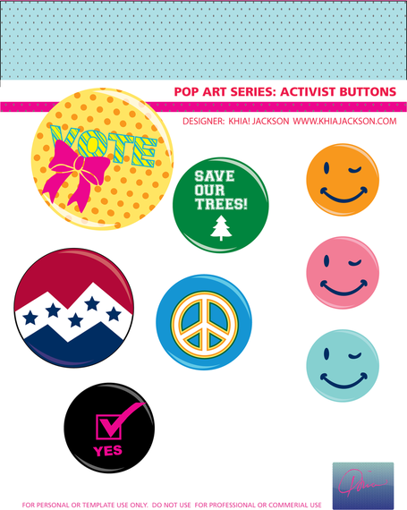 Campaign Button Vectors Campaign Button Vectors