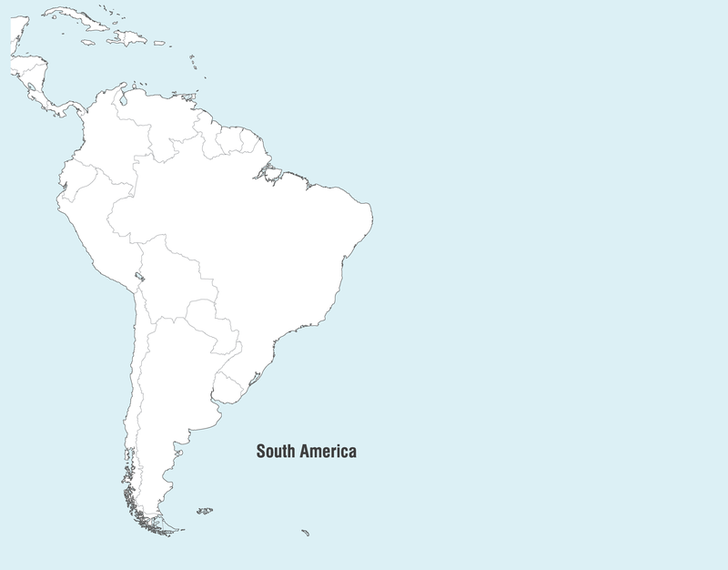 South America Map Vector South America Map Vector