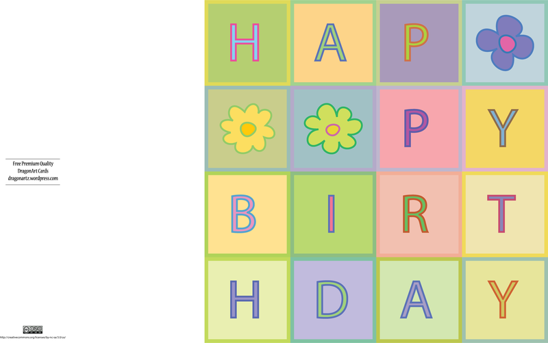 Diseño de tarjeta cuadrada de feliz cumpleaños