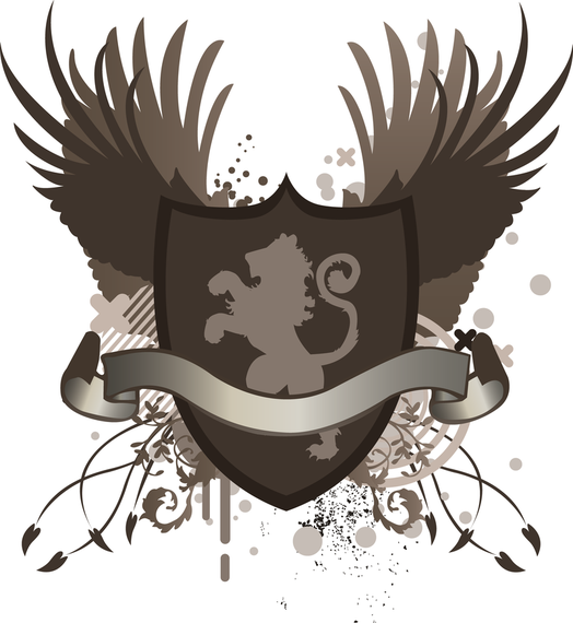 Diseño de escudo de cabeza de león Diseño de escudo de cabeza de león