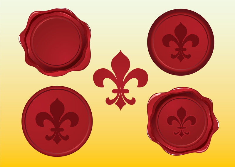 Fleur De Lys Vector Seals Fleur De Lys Vector Seals