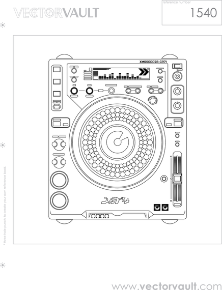 Dj Table - Vector download