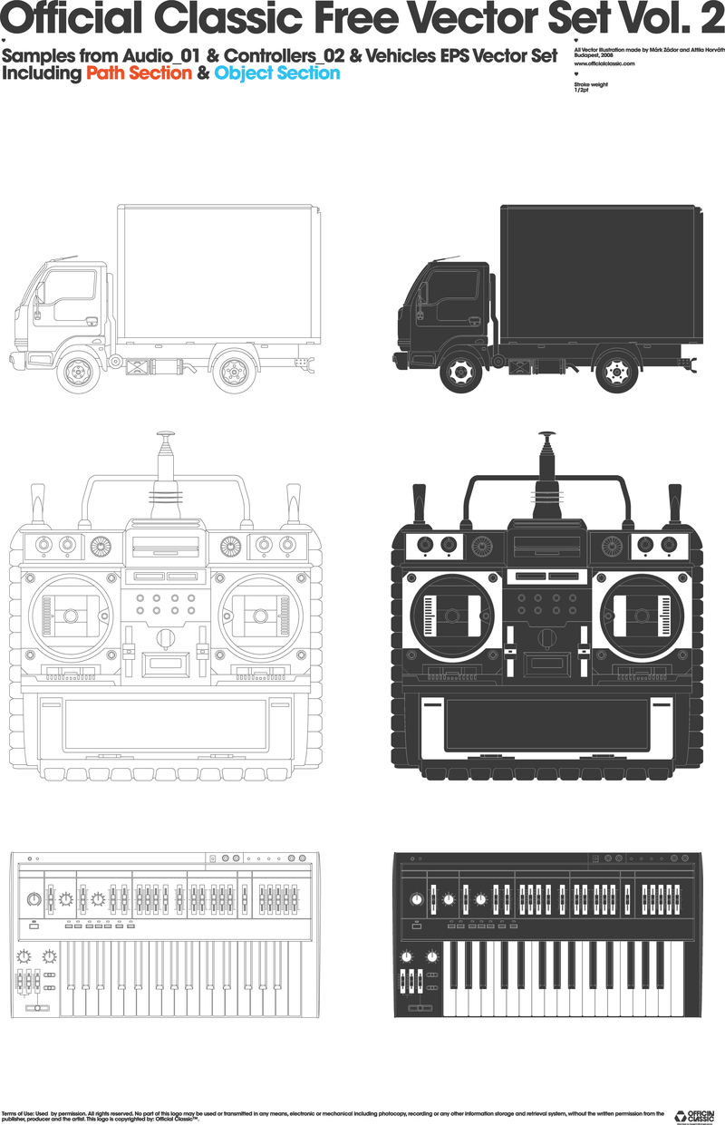 Vector libre clásico oficial Set 2
