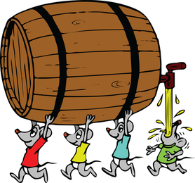 Barril de transporte de ratones