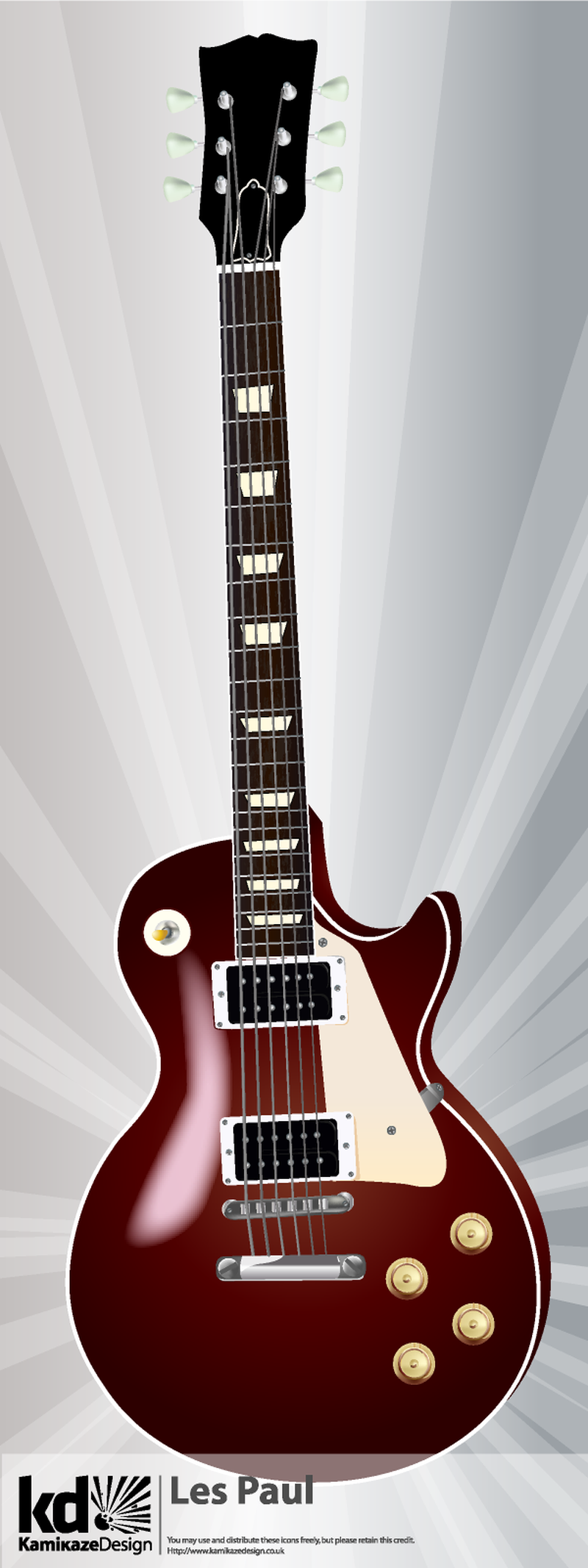 Vector Les Paul Guitar - Vector download