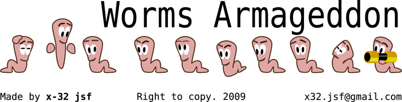 Worms Armageddon character set Worms Armageddon character set