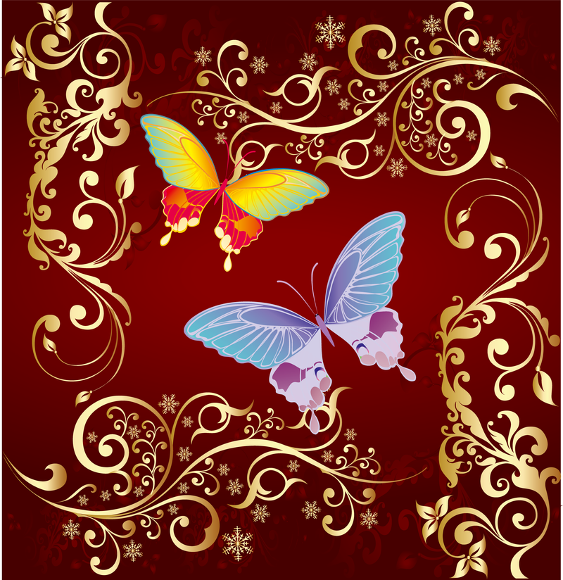 Vector Ornament Butterfly Design Illustrator Vector Ornament Ai