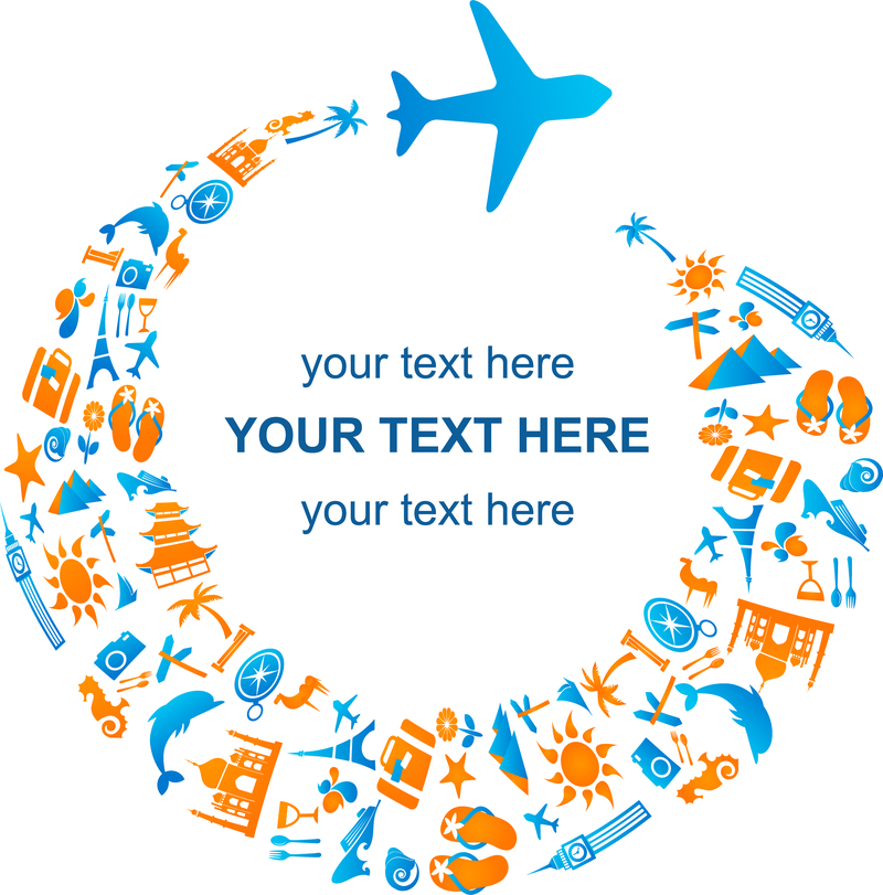 Concepto de vector de turismo