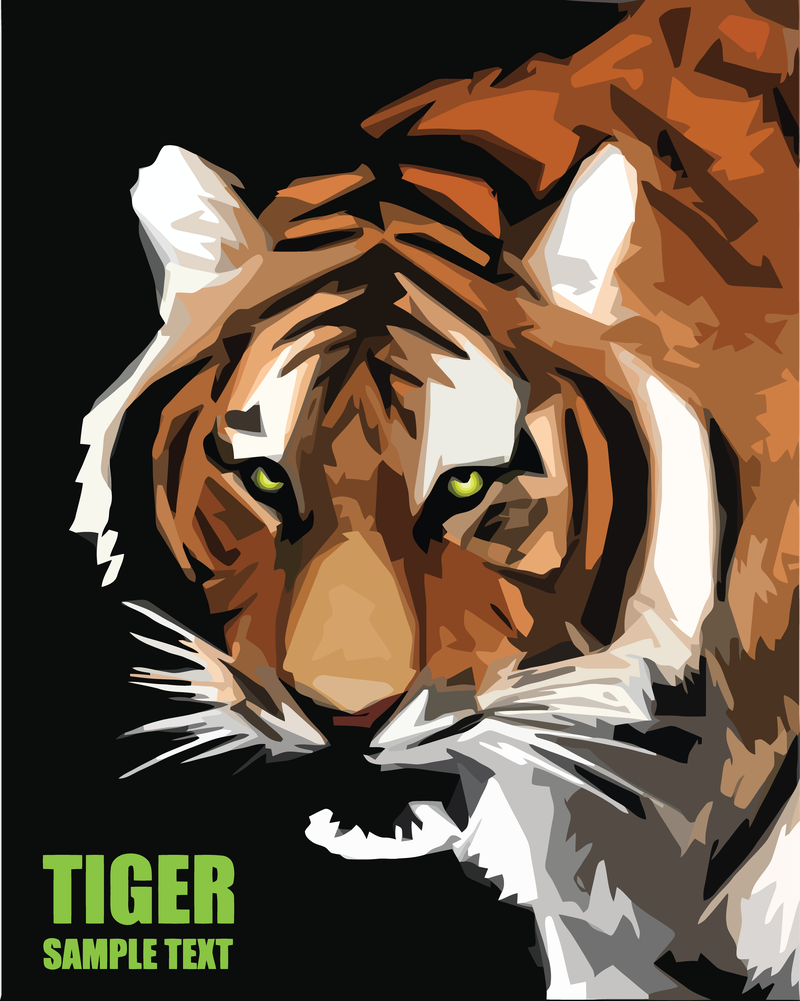 Tiger Bild 23 Vektor
