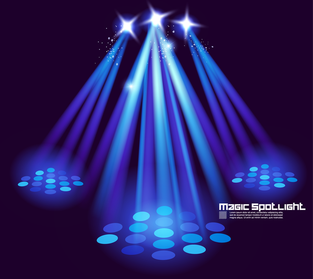 Stage Lighting Effects 03 Vector Vector download