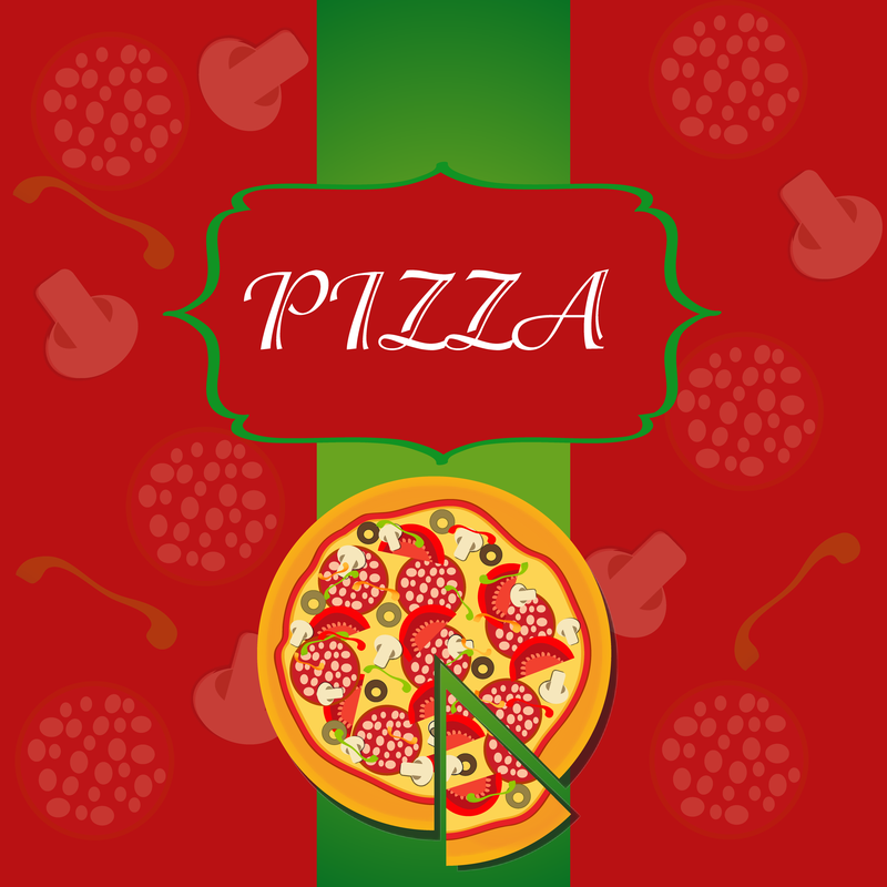 Pizza Illustrator 01 Vector