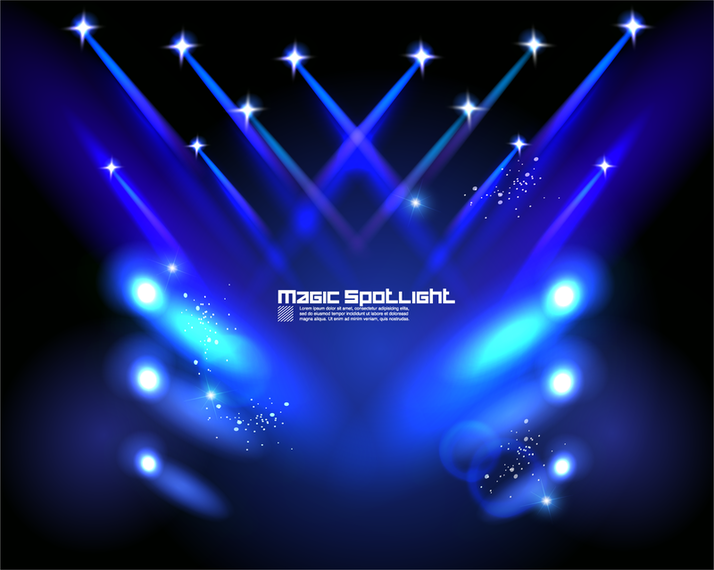 Stage Lighting Effects 04 Vector - Vector download