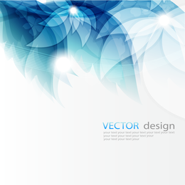 Fresh The Blue Mosaic Streamer Text Template Vector