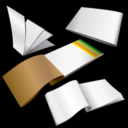 Vector de bloc de notas en blanco