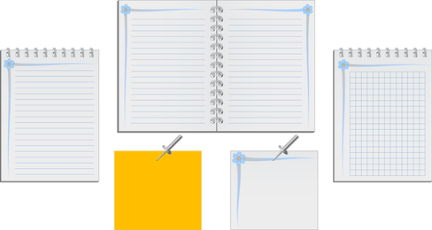 Vetor de livro em branco