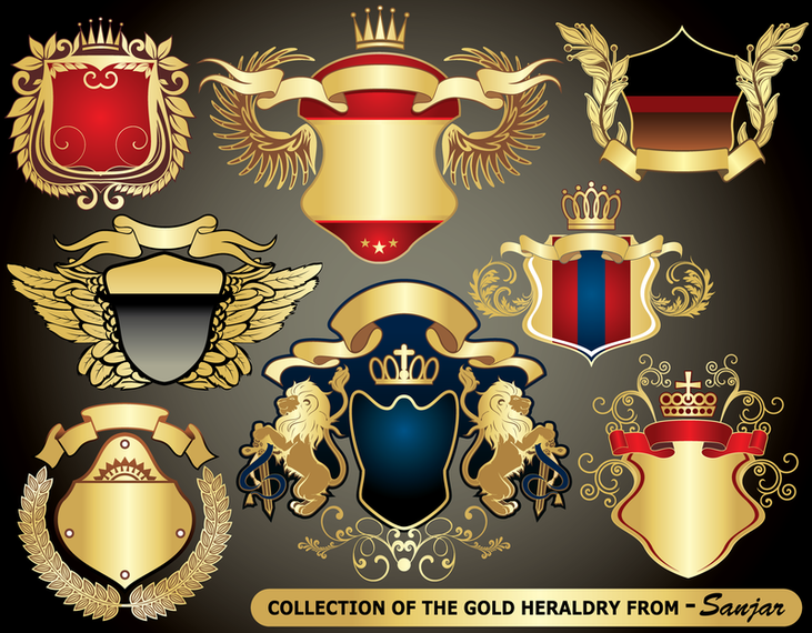 European Heraldry Collection Vector European Heraldry Collection Vector
