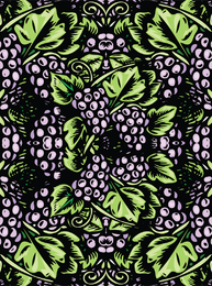 Arte vetorial de uvas