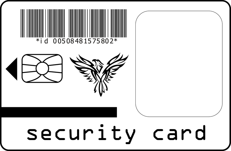 Security Card Vector Security Card Vector