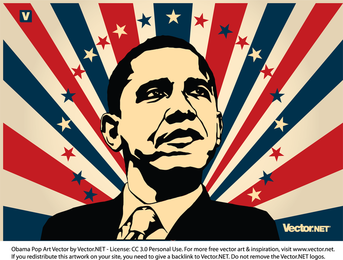 Ilustração Patriótica de Obama