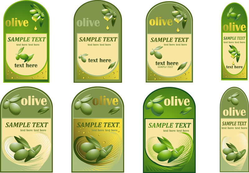 Vektorflasche der Olivenölpaste