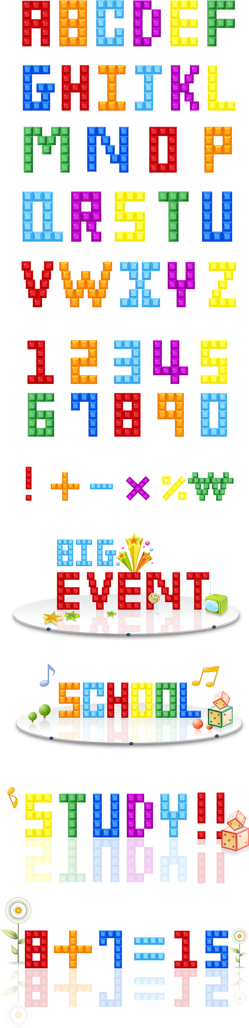 tetris-letters-and-numbers-vector-vector-download