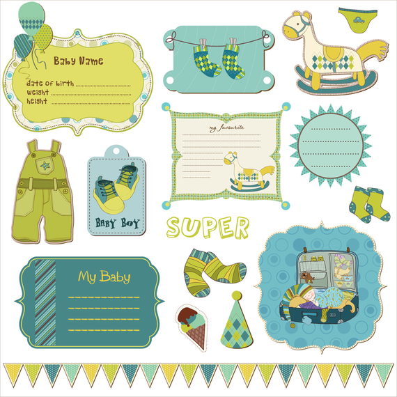 Cute Child Element Vector 2 Cute Child Element Vector 2