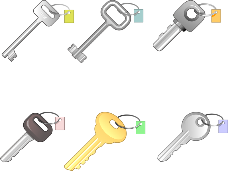 6 conjuntos diferentes de chaves