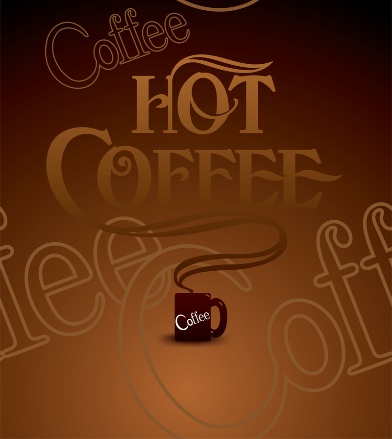 Vector de cartel de café