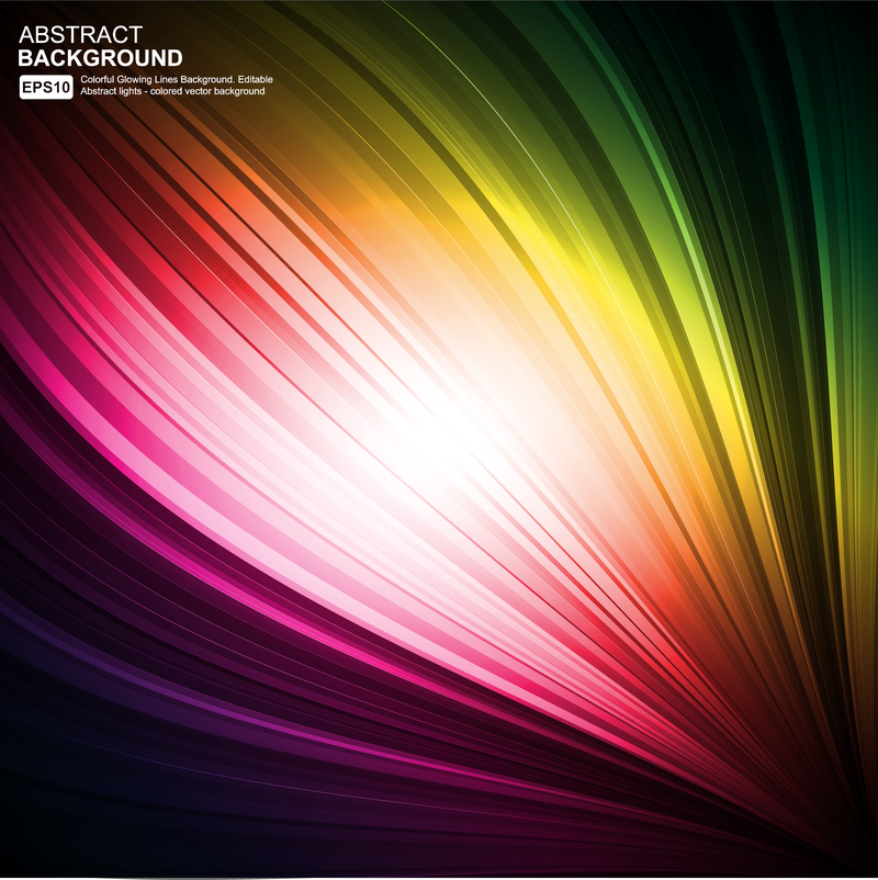 Colorido llamativo dinámico deslumbramiento 04 Vector