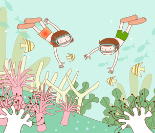 Viajes Tema Vector Fantasía Niños Dibujos