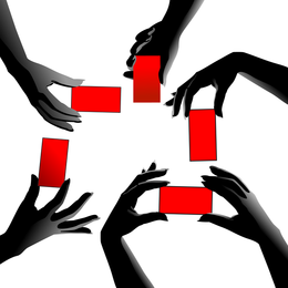 Artículos de mano de vector