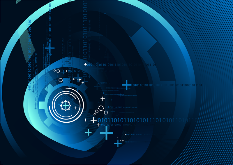 Vector de elementos de diseño de estilo de alta tecnología