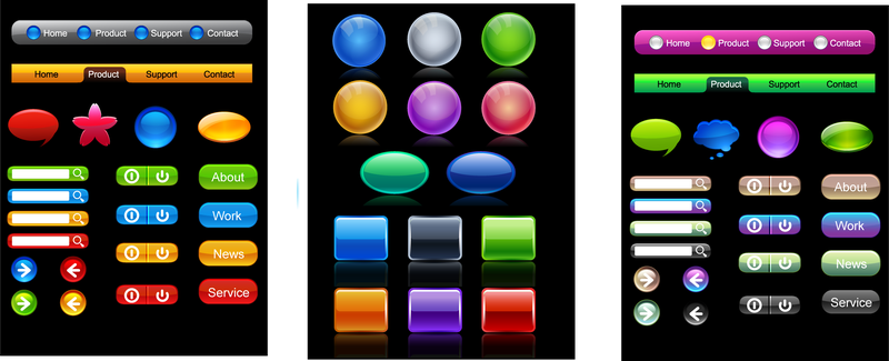 Button Colorful Texture Vector - Vector Download
