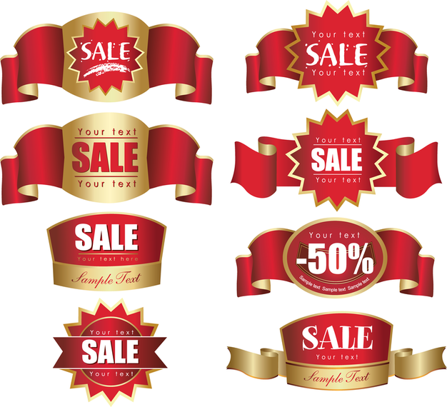 Discount Label Sales Vector Discount Label Sales Vector
