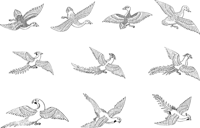 Klassischer Vogel-Vektor