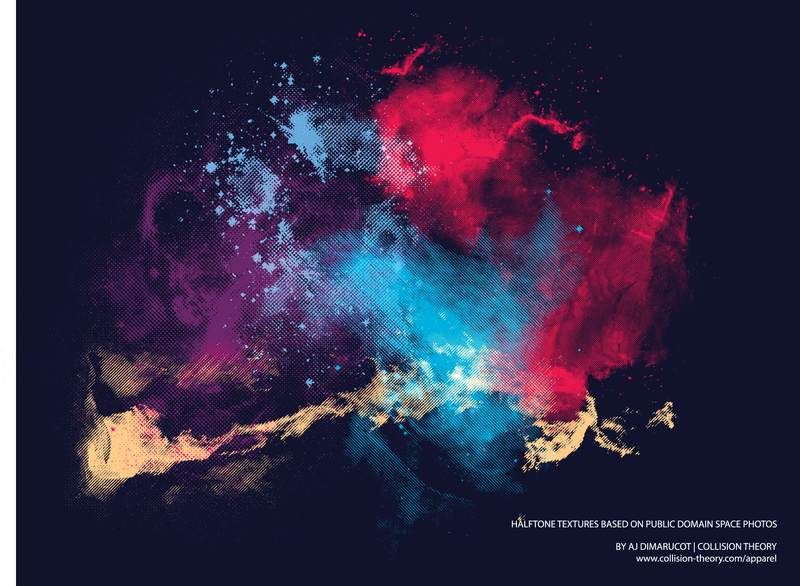 Ilustración abstracta del espacio