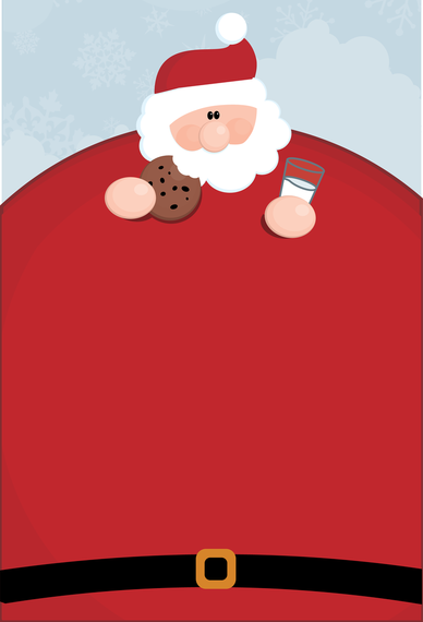 Vectorial Santa Claus Obesidad