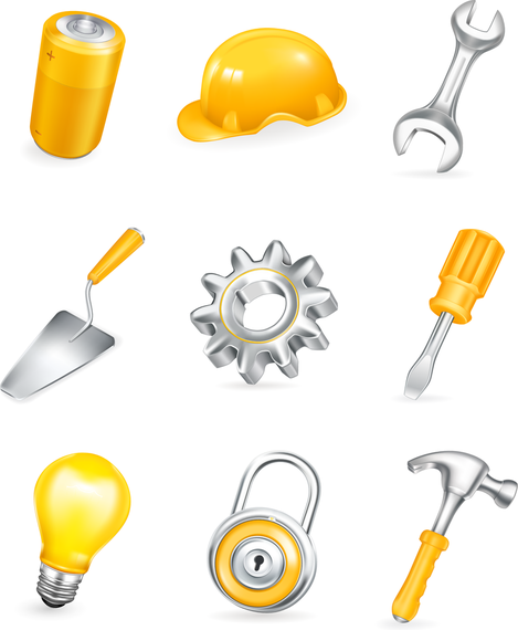 Vector Common Household Tools Vector Common Household Tools